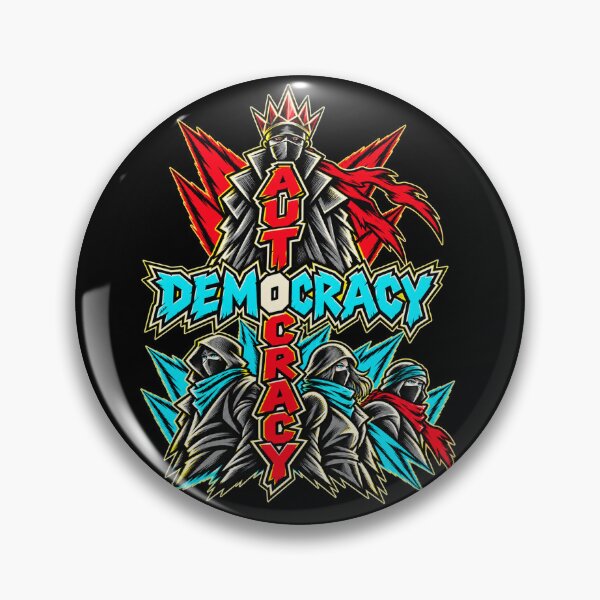 Item preview, Democracy vs Autocracy – Anime Graffiti, Dark Edition designed and sold by MrVectorPath.