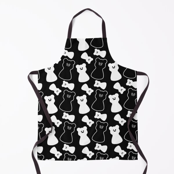 Item preview, Gummy Bear Chaos. Black and White Y2K Pattern. Dark Mode designed and sold by AnnaDesertArt.