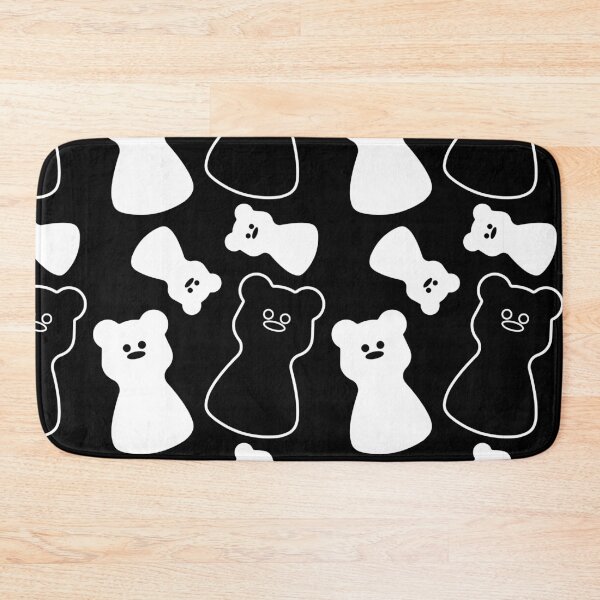 Item preview, Gummy Bear Chaos. Black and White Y2K Pattern. Dark Mode designed and sold by AnnaDesertArt.