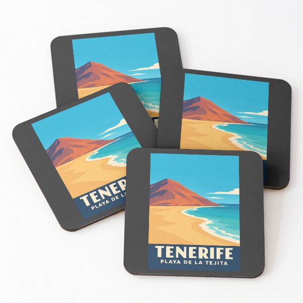 Item preview, Tenerife Playa de La Tejita Retro Travel Poster designed and sold by MavtM.