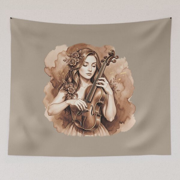 Item preview, Violinist. Retro style. designed and sold by MagelliShop.