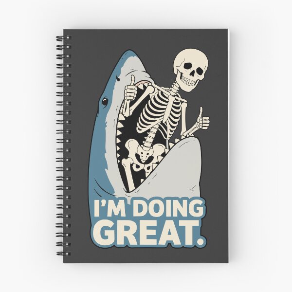 Item preview, Sarcastic Shark Skeleton – I’m Doing Great designed and sold by SakuraHaven.
