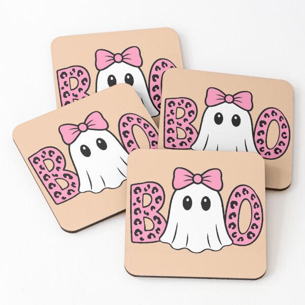 Item preview, Boo Ghost Coquette T-Shirt Halloween Pink Leopard Cute Bow designed and sold by AstronautMerch.