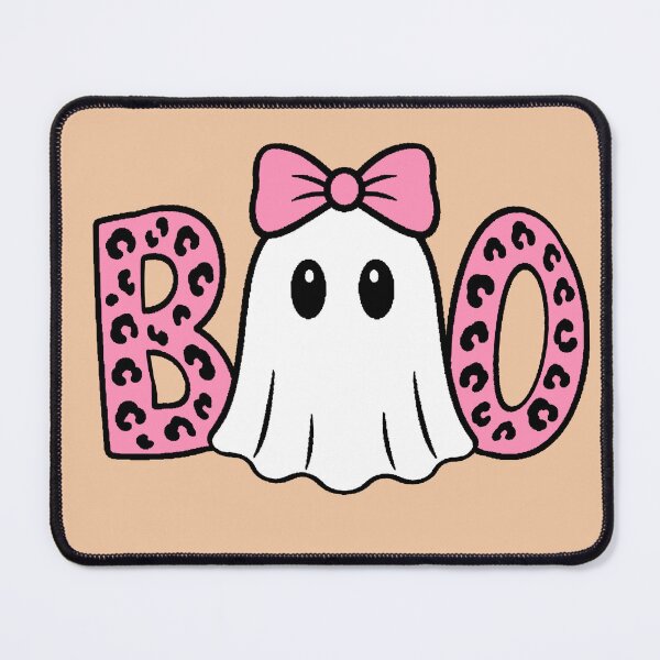 Item preview, Boo Ghost Coquette T-Shirt Halloween Pink Leopard Cute Bow designed and sold by AstronautMerch.