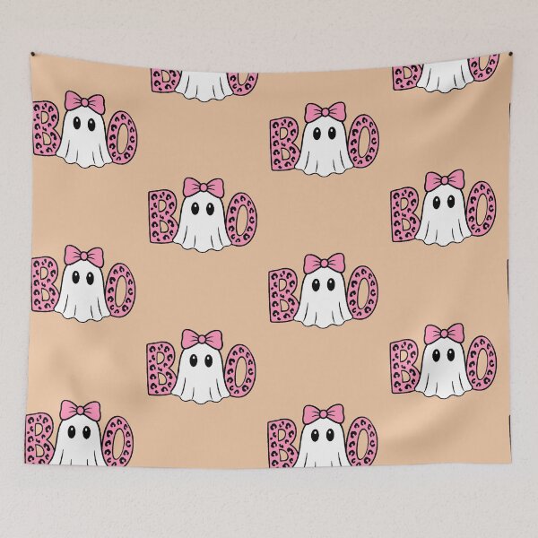 Item preview, Boo Ghost Coquette T-Shirt Halloween Pink Leopard Cute Bow designed and sold by AstronautMerch.