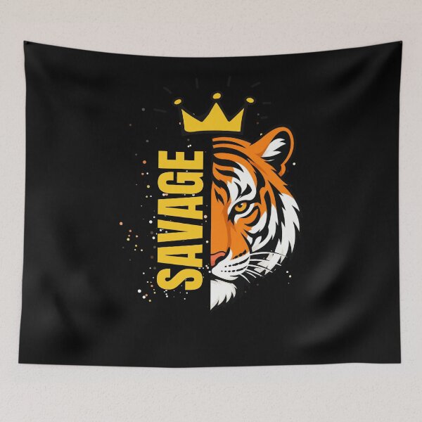 Item preview, Savage tiger designed and sold by wildforcedesign.