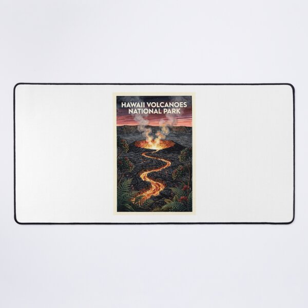 Item preview, Hawaii Volcanoes National Park Hawaii Vintage Watercolor Travel designed and sold by Teelogic.