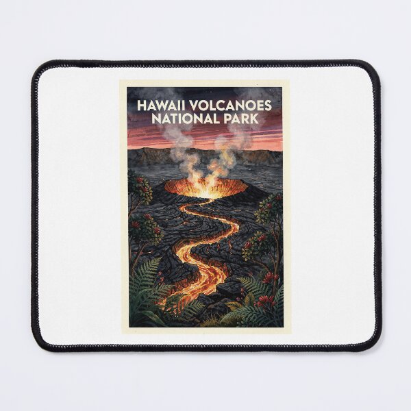 Item preview, Hawaii Volcanoes National Park Hawaii Vintage Watercolor Travel designed and sold by Teelogic.