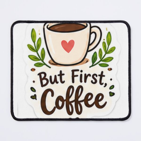 Item preview, But First Coffee Sticker – Cute Coffee Lover Mug Sticker designed and sold by LearnFunStore.