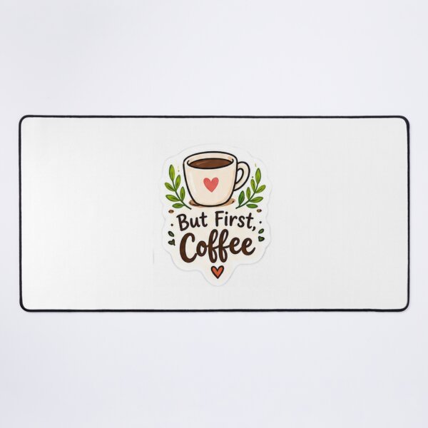 Item preview, But First Coffee Sticker – Cute Coffee Lover Mug Sticker designed and sold by LearnFunStore.