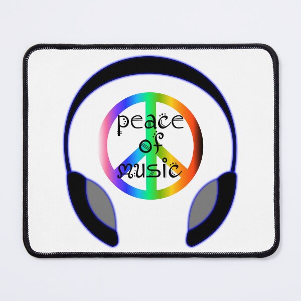 Item preview, Peace of Music Rainbow Headphones Design designed and sold by laxmanrajart.