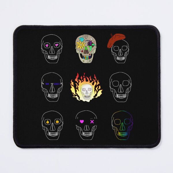 Item preview, Flaming and Floral Skull Collection designed and sold by laxmanrajart.