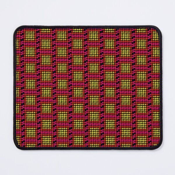 Item preview, Modern Pink and Yellow Geometric Kolam Pattern designed and sold by laxmanrajart.