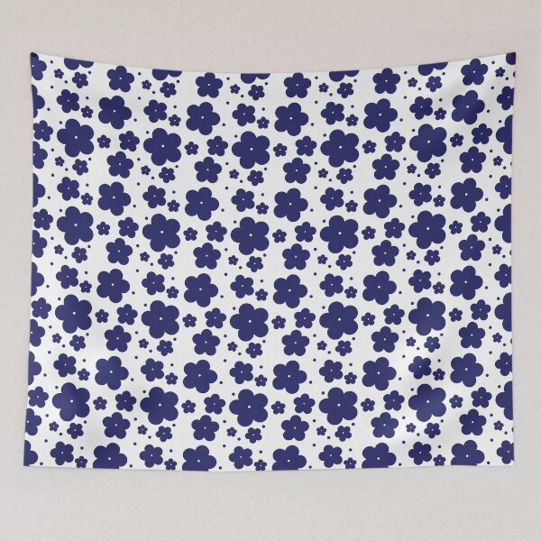 Item preview, Delicate Blue and White Botanical Motif designed and sold by ModdiesColors.