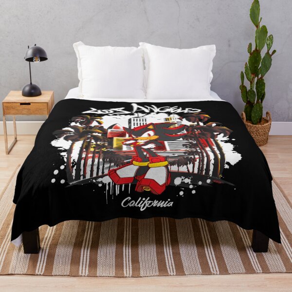 Item preview, Shadow The Hedgehog Los Angeles California City Skyline Fan Art designed and sold by slmfams.