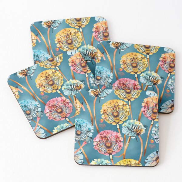 Item preview, Colorful Textured Poppy Floral Pattern designed and sold by NatArtSA.