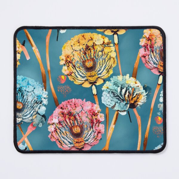 Item preview, Colorful Textured Poppy Floral Pattern designed and sold by NatArtSA.