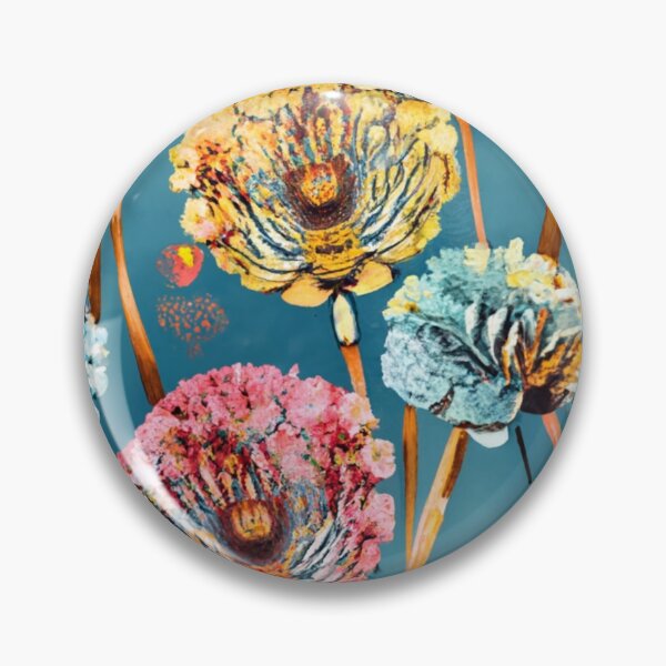 Item preview, Colorful Textured Poppy Floral Pattern designed and sold by NatArtSA.