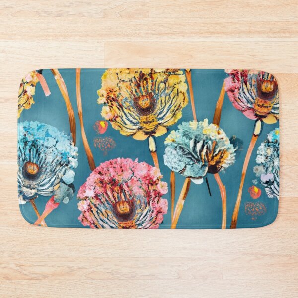 Item preview, Colorful Textured Poppy Floral Pattern designed and sold by NatArtSA.