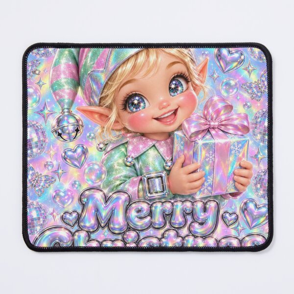 Item preview, Y2K Holographic Christmas Elf designed and sold by SunnyDesign82.