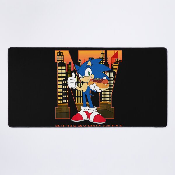 Item preview, Sonic The Hedgehog New York City Hot Dog Skyline Fan Art designed and sold by slmfams.