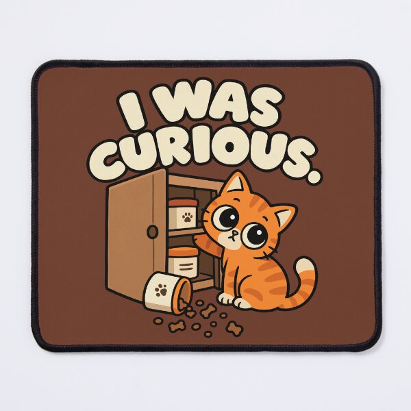 Item preview, Caught in the Act! Funny Cat at the Food Cabinet designed and sold by MewMade.
