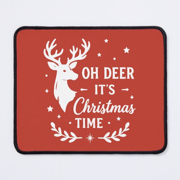 Item preview, Oh Deer It's Christmas Time – Reindeer Holiday Art designed and sold by Tklezardesigns.