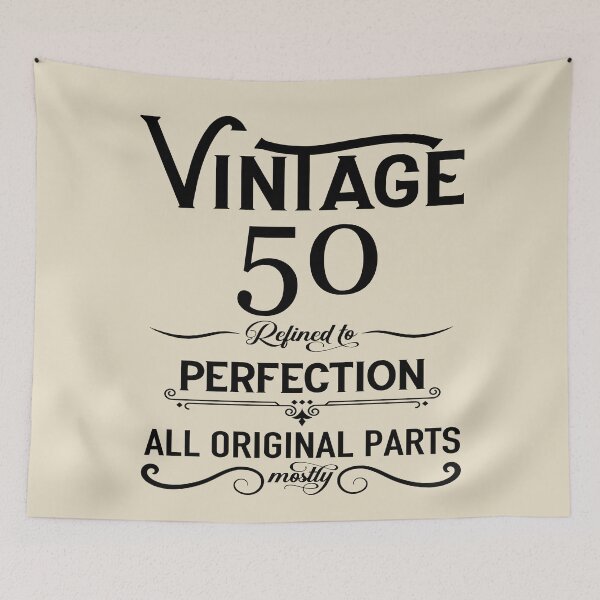 Item preview, Aged To Perfection Fifty - Vintage 50 years old - 50th Birthday Party Gift designed and sold by Alexaltay.