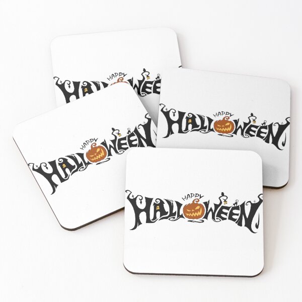 Item preview, Happy Halloween Spooky Lettering Banner — Jack O Lantern Pumpkin Typography designed and sold by LYAN-STORE.