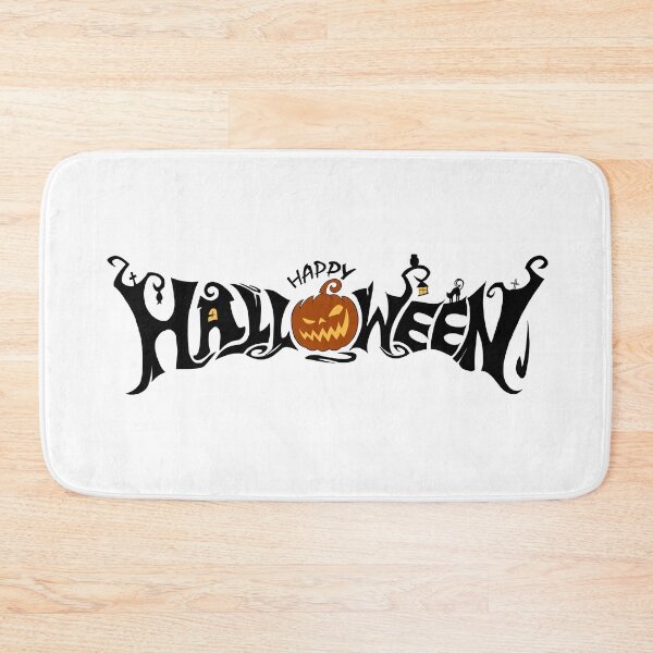 Item preview, Happy Halloween Spooky Lettering Banner — Jack O Lantern Pumpkin Typography designed and sold by LYAN-STORE.