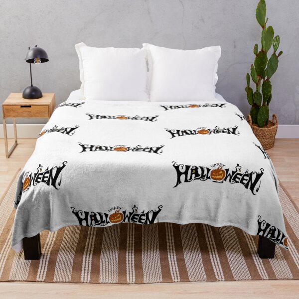 Item preview, Happy Halloween Spooky Lettering Banner — Jack O Lantern Pumpkin Typography designed and sold by LYAN-STORE.