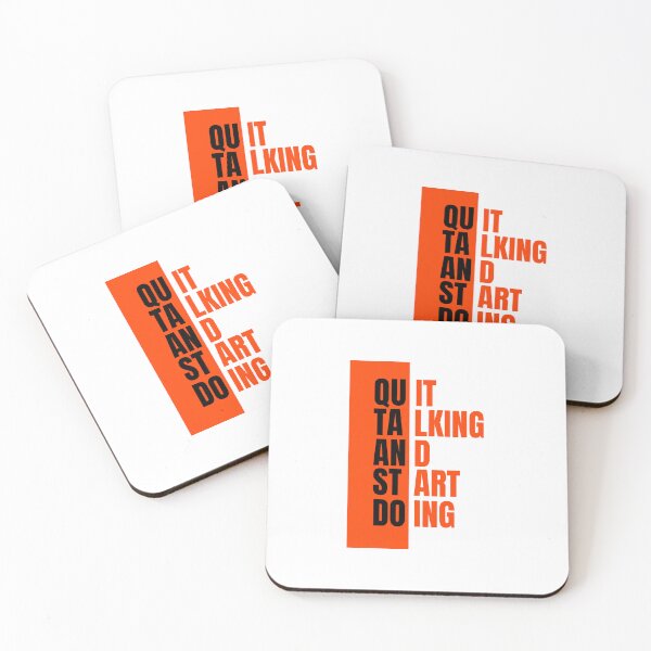 Item preview, Quit Talking And Start Doing Hustle Fitness Motivation designed and sold by serotonin75114.