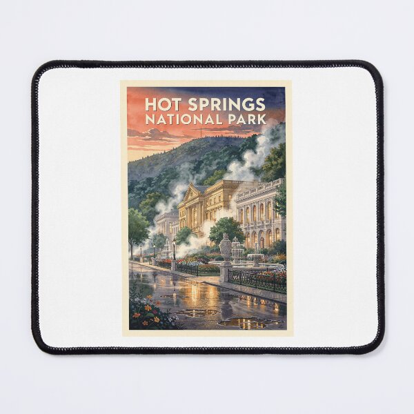 Item preview, Hot Springs National Park Arkansas Vintage Watercolor Travel designed and sold by Teelogic.