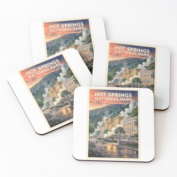 Item preview, Hot Springs National Park Arkansas Vintage Watercolor Travel designed and sold by Teelogic.