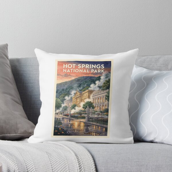 Item preview, Hot Springs National Park Arkansas Vintage Watercolor Travel designed and sold by Teelogic.