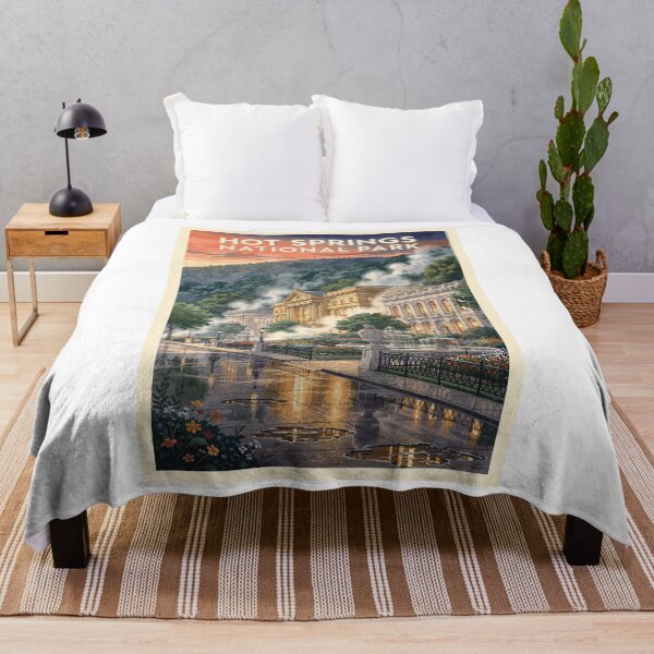 Item preview, Hot Springs National Park Arkansas Vintage Watercolor Travel designed and sold by Teelogic.