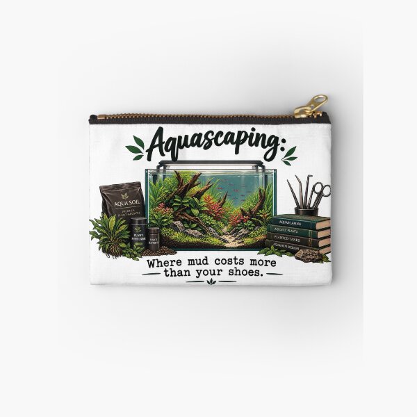 Item preview, Funny Aquascaping Where Mud Costs More Aquarium designed and sold by CrazySzoopWorld.