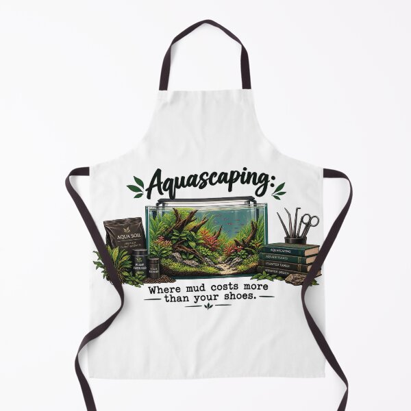 Item preview, Funny Aquascaping Where Mud Costs More Aquarium designed and sold by CrazySzoopWorld.