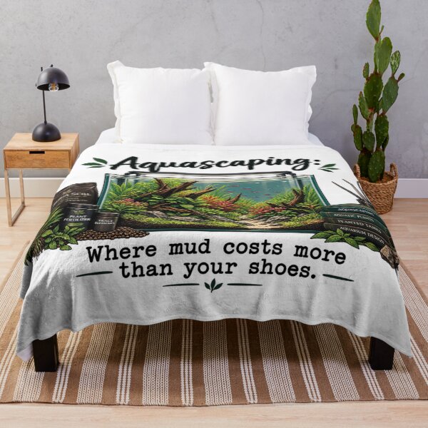 Item preview, Funny Aquascaping Where Mud Costs More Aquarium designed and sold by CrazySzoopWorld.