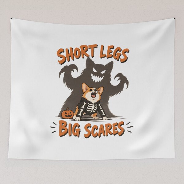 Item preview, Short Legs Big Scares Corgi Halloween designed and sold by AhmedAlbb.