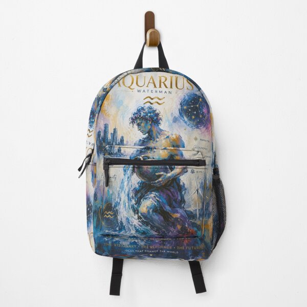 Item preview, Aquarius Painting – Celestial Zodiac Sign Astrology Artwork designed and sold by GalleryKauffeld.