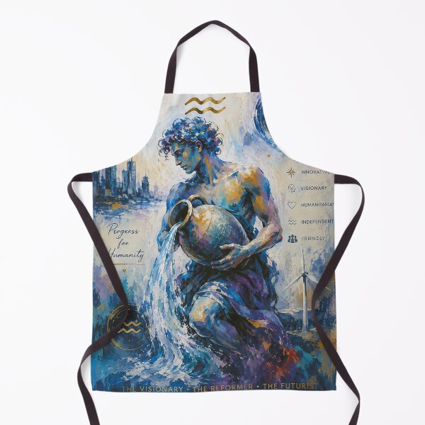 Item preview, Aquarius Painting – Celestial Zodiac Sign Astrology Artwork designed and sold by GalleryKauffeld.