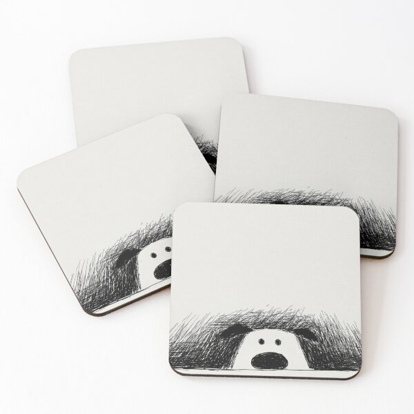 Item preview, Dog peeking from behind grass designed and sold by anytka.
