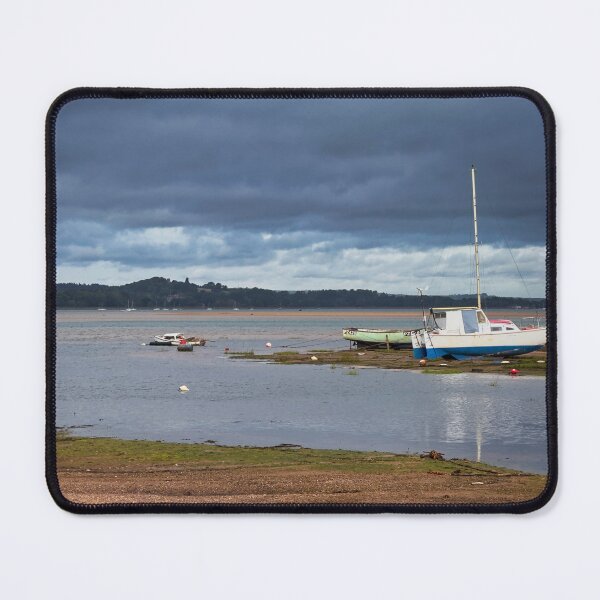 Item preview, Exmouth Exe Estuary Photography | Fishing Boats on the Devon Coast Under a Dramatic Sky designed and sold by leonwoods.