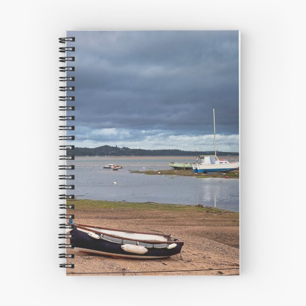 Item preview, Exmouth Exe Estuary Photography | Fishing Boats on the Devon Coast Under a Dramatic Sky designed and sold by leonwoods.