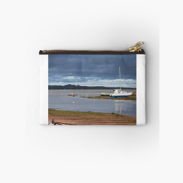 Item preview, Exmouth Exe Estuary Photography | Fishing Boats on the Devon Coast Under a Dramatic Sky designed and sold by leonwoods.