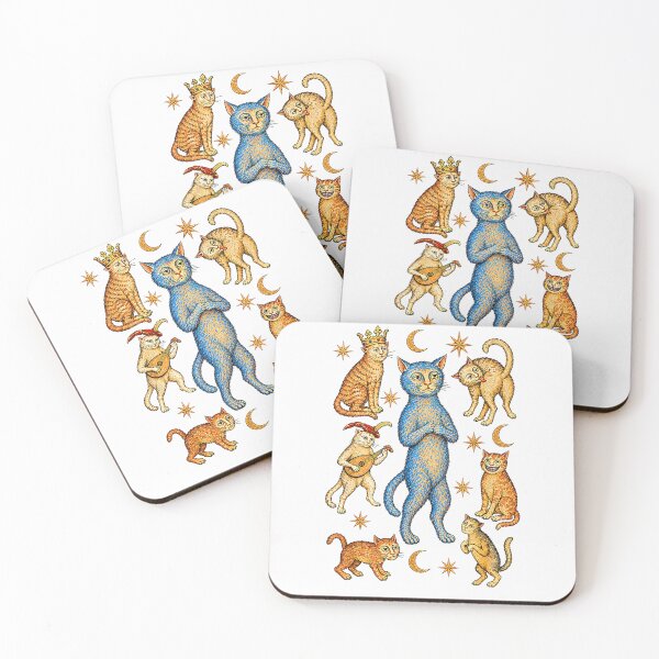 Item preview, Funny Medieval Cats Renaissance Middle Ages Artwork Inspired designed and sold by Byhergawaa.