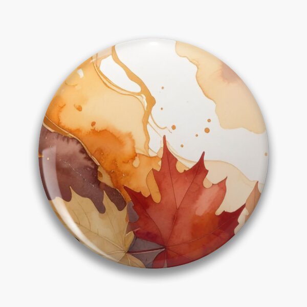 Item preview, Autumn Watercolor Floral Maple Leaves — Alcohol Ink Marble Fall Floral designed and sold by LYAN-STORE.