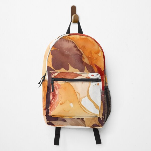 Item preview, Autumn Watercolor Floral Maple Leaves — Alcohol Ink Marble Fall Floral designed and sold by LYAN-STORE.