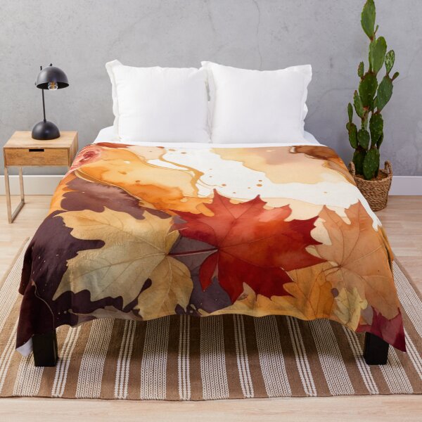Item preview, Autumn Watercolor Floral Maple Leaves — Alcohol Ink Marble Fall Floral designed and sold by LYAN-STORE.